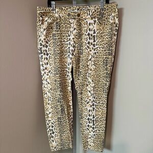 7 For All Mankind Leopard Print Jeans